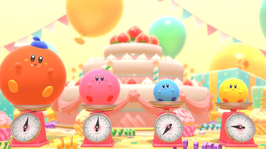 The Kirbys are waiting to be weighed