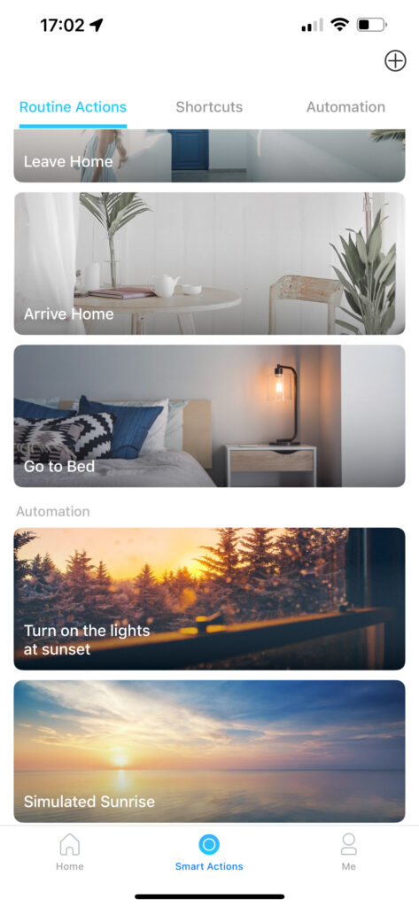 Tapo Smart Devices Routines