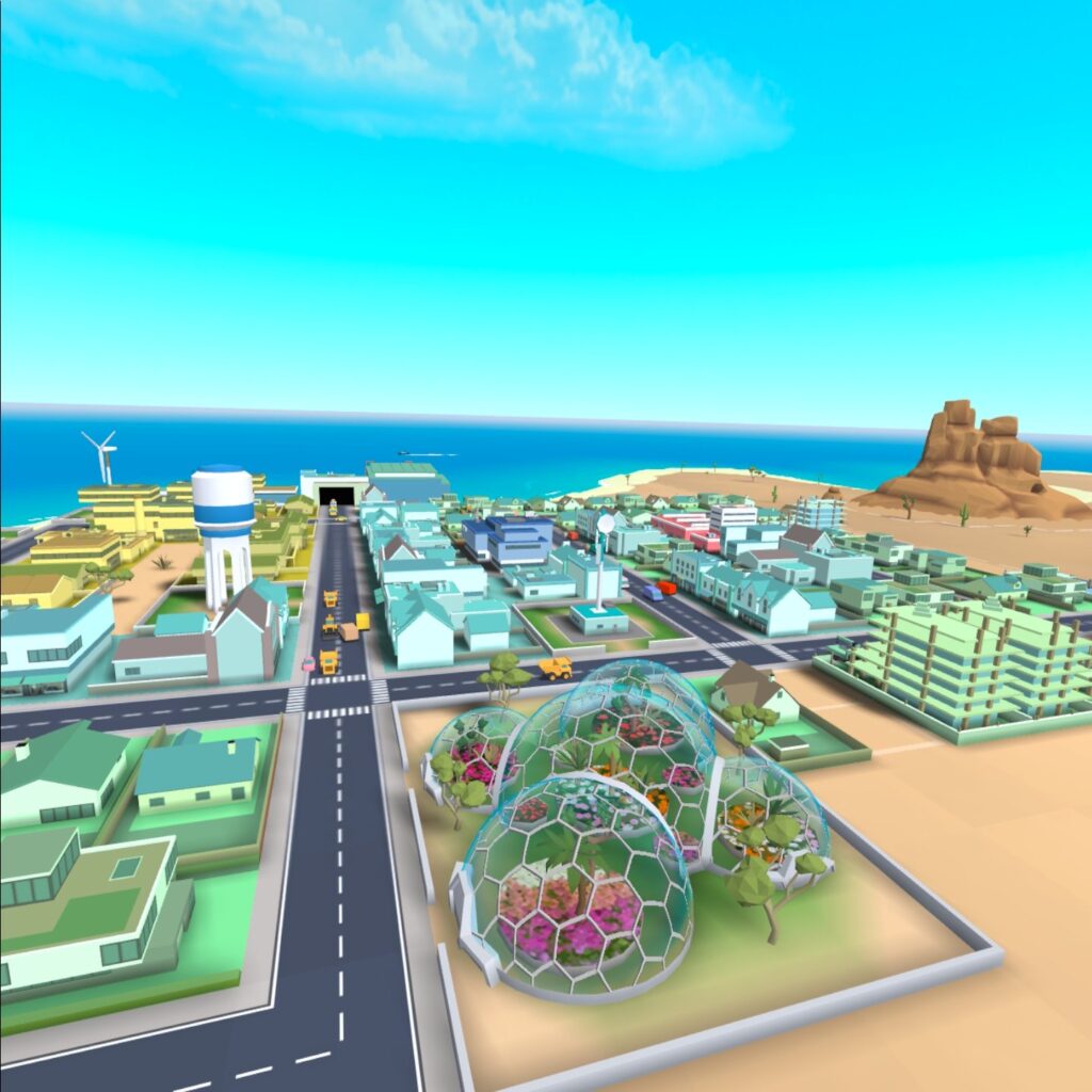 A closer view of a settlement