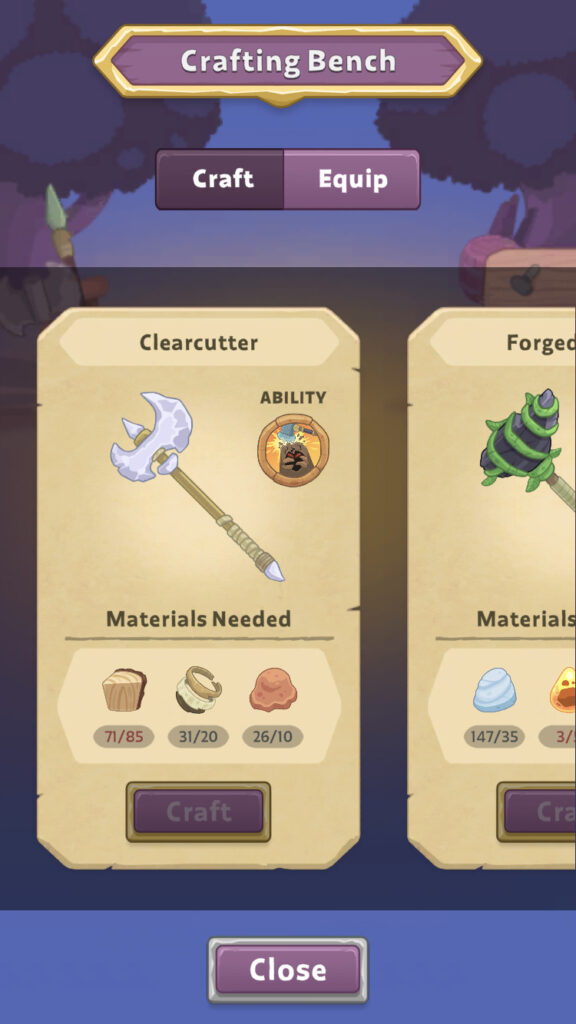 Crafting bench