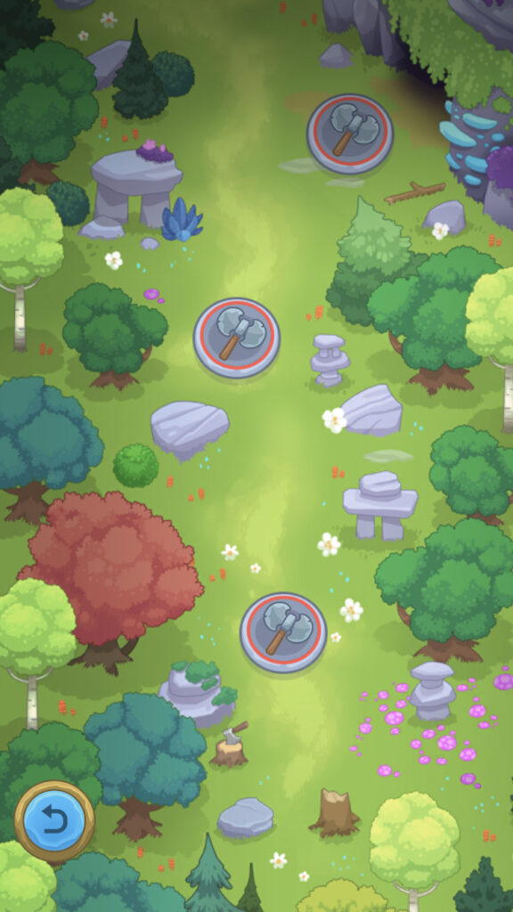 Wandering Woods map section