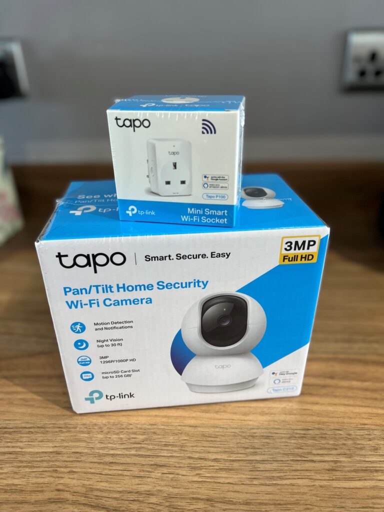 TP-Link Tapo Pan/Tilt Wi-Fi Camera, 1080P, Motion Detection, Night Vision,  SD Card Slot