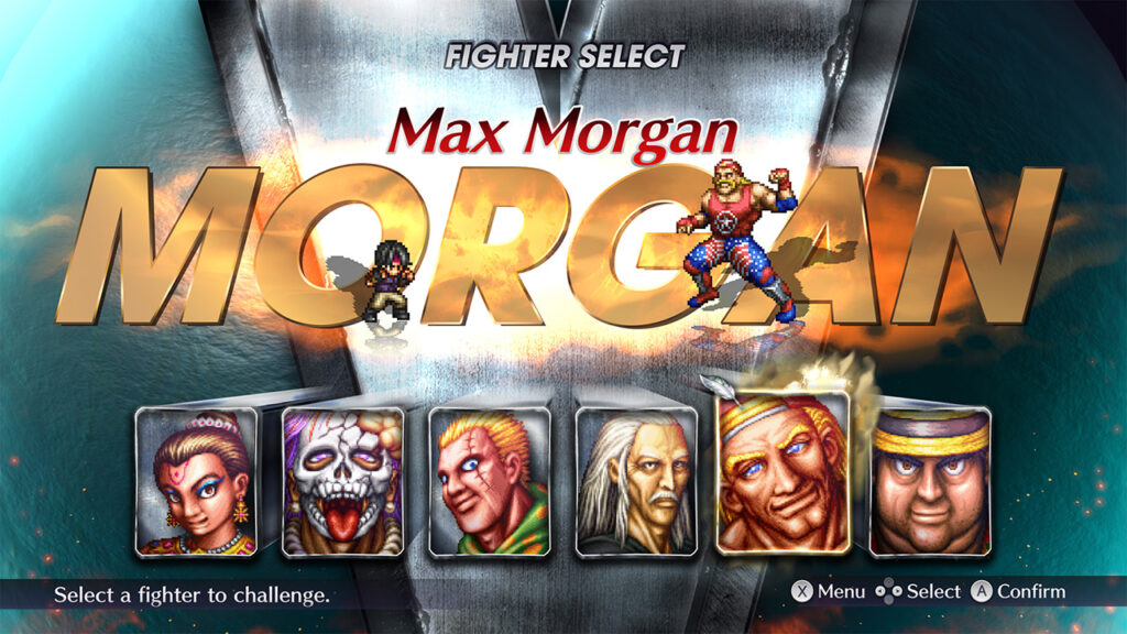 Live A Live - Review, Max Morgan character select screen