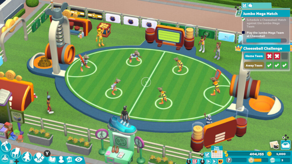 Rats are playing a game called cheese ball