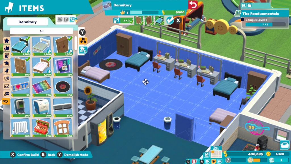 Opened the in game shop to see that there are a plethora of items to explore such as a vinyl rug, a rainbow rug, and a brown window