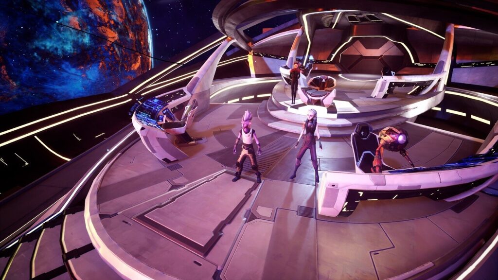 Star Trek Prodigy: Supernova Review - the shows crew assembled on the bridge of the USS Protostar