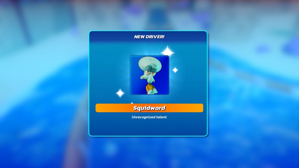 Picture of Squidward with the text reading "unrecognized talent"