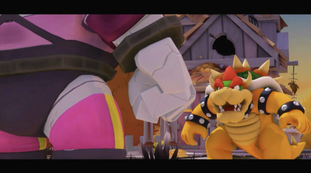 Bowser stands ready to fight