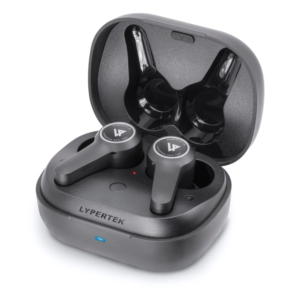 Lypertek Pureplay Z5 - View of Z5 earbuds sitting inside the charging case