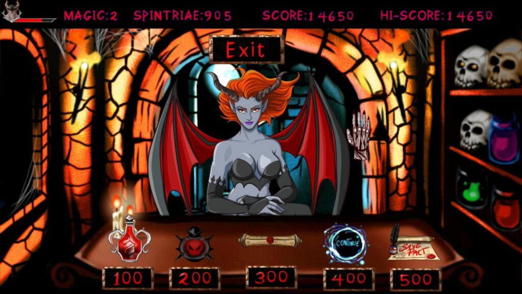 End of level shopping screen