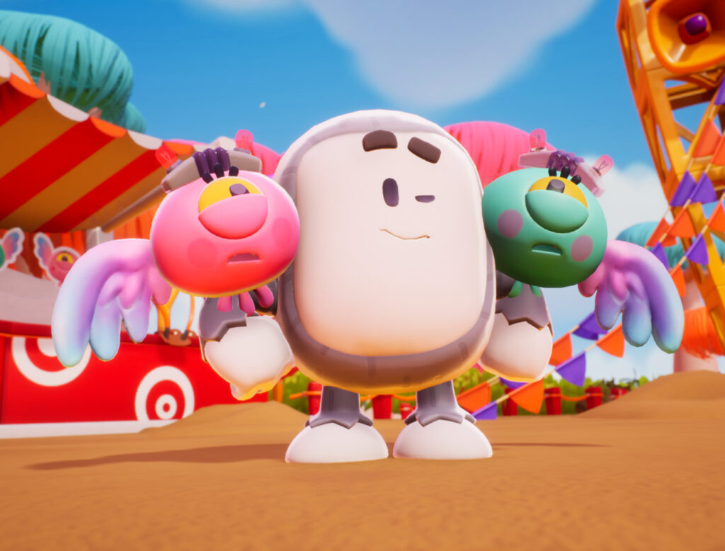 kukoos standing with flying pets