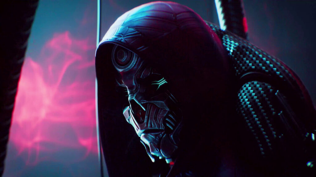 Gungrave G.O.R.E Review - close up profile shot of main antagonist.