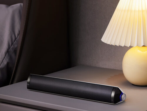 Edifier MF200 on a bedside table