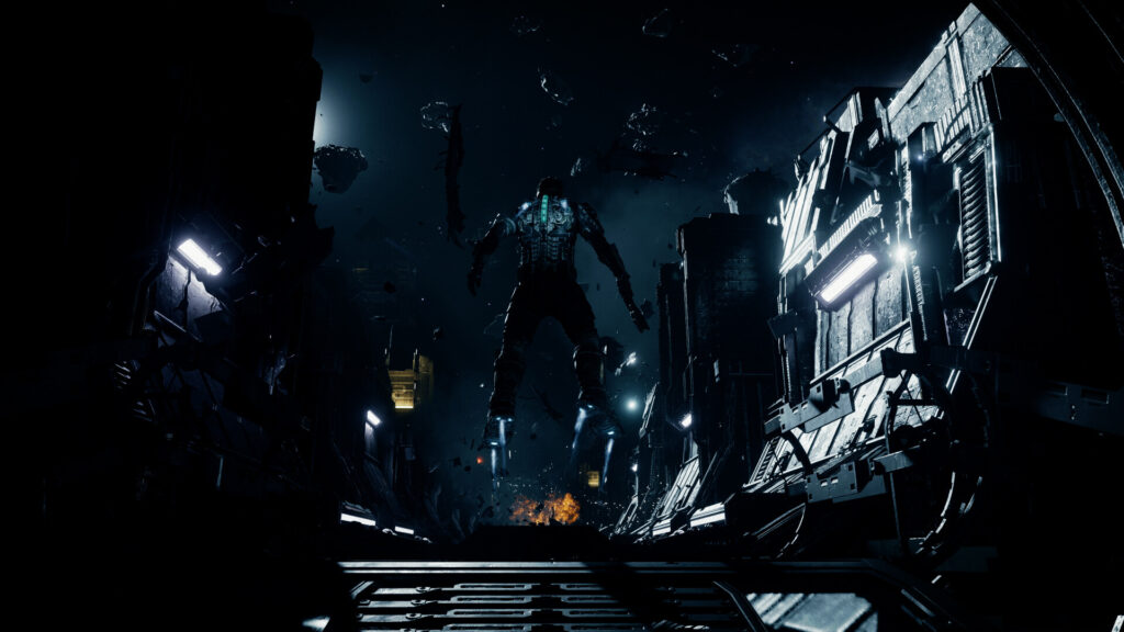 Dead Space Xbox Series X Review - Isaac inside the Asteroid Defence trench