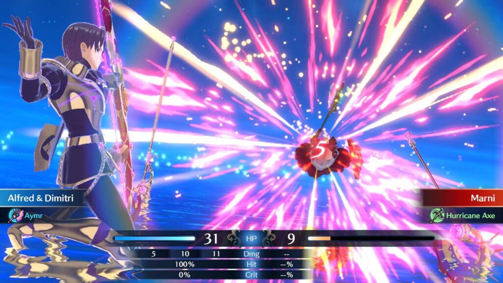 Damage animation capture for Fire Emblem Engage