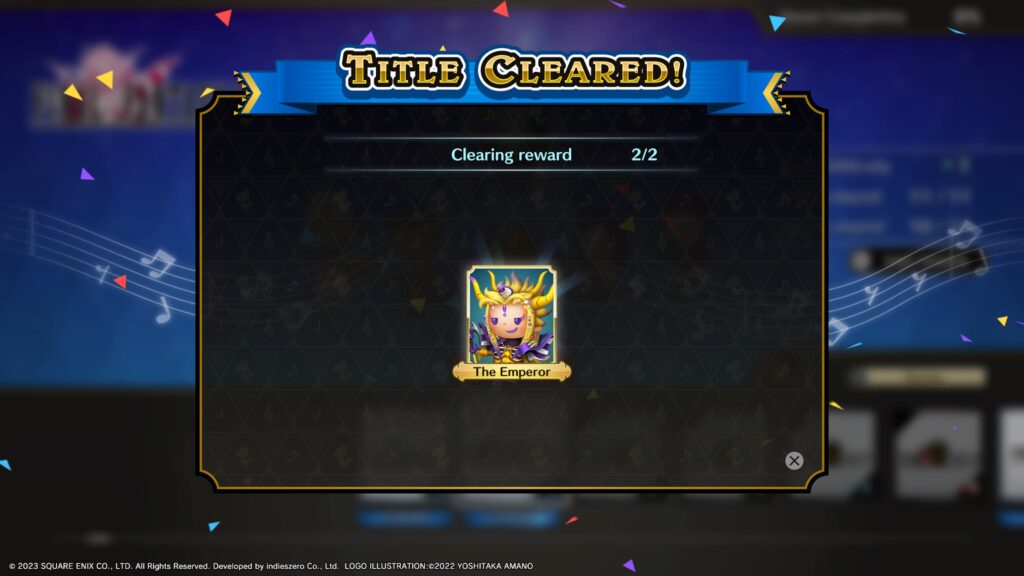 Rewards for fully clearing a title