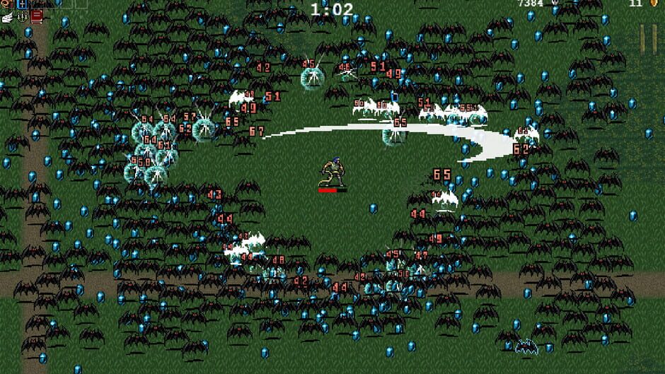 A screenshot of Vampire Survivors winner at the BAFTA game awards