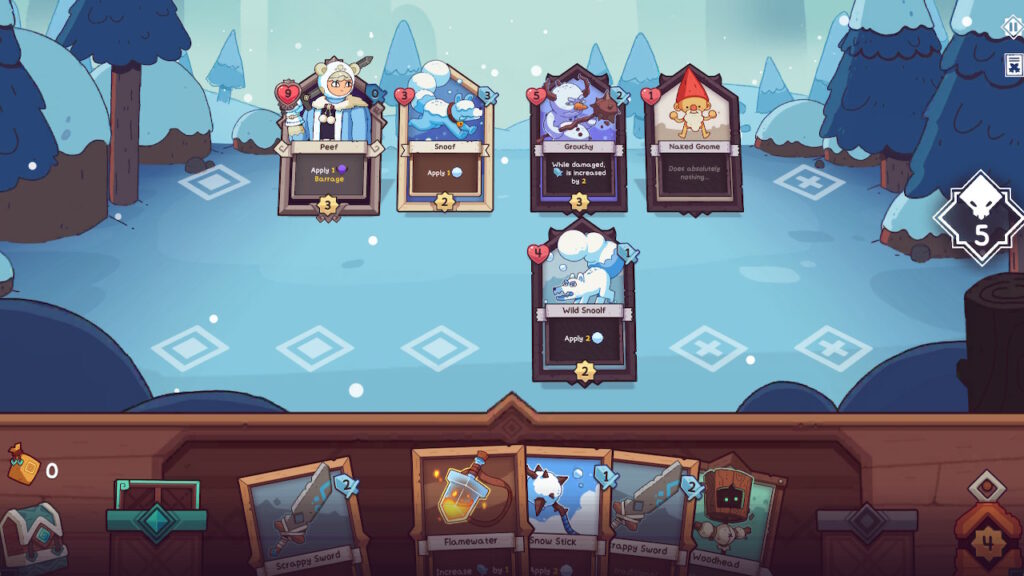 Different units attacking snowy enemies