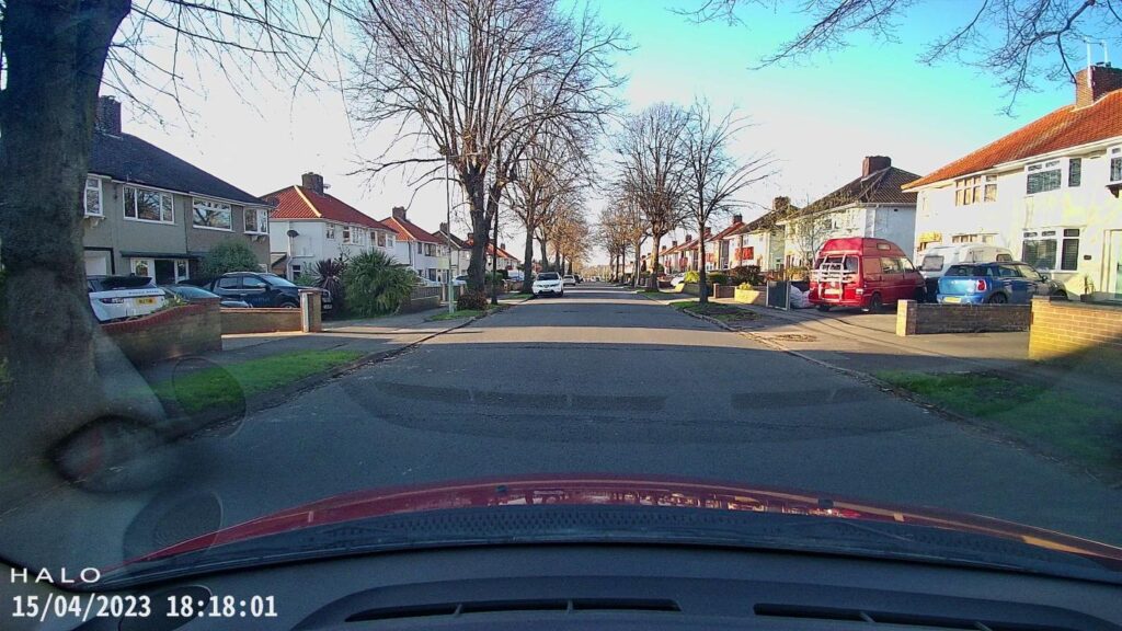 Street view taken from the Halo Drive