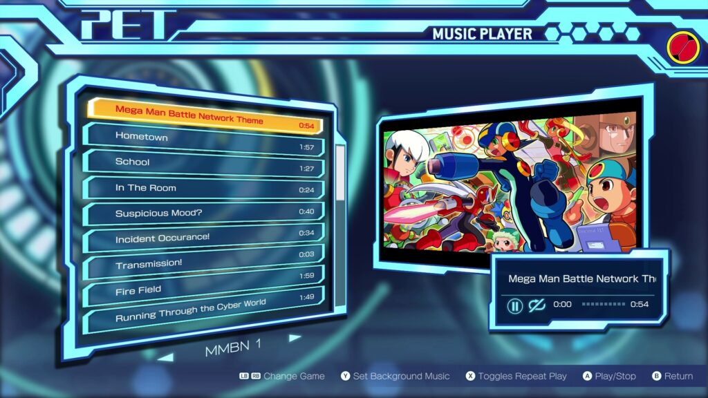 Take a break from playing and enjoy the games' soundtracks