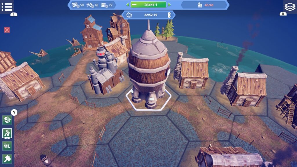 The wooden shelters of the villages characters