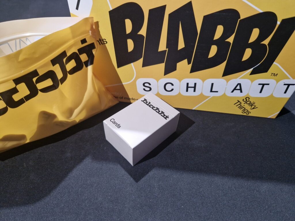 Blabbi cards and box