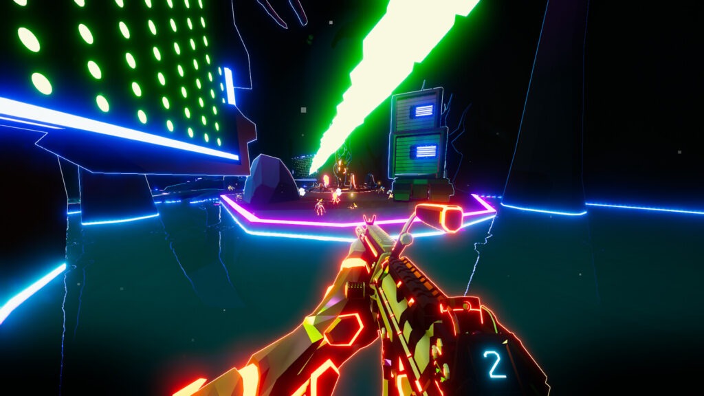 Sniper aiming at various orange enemies