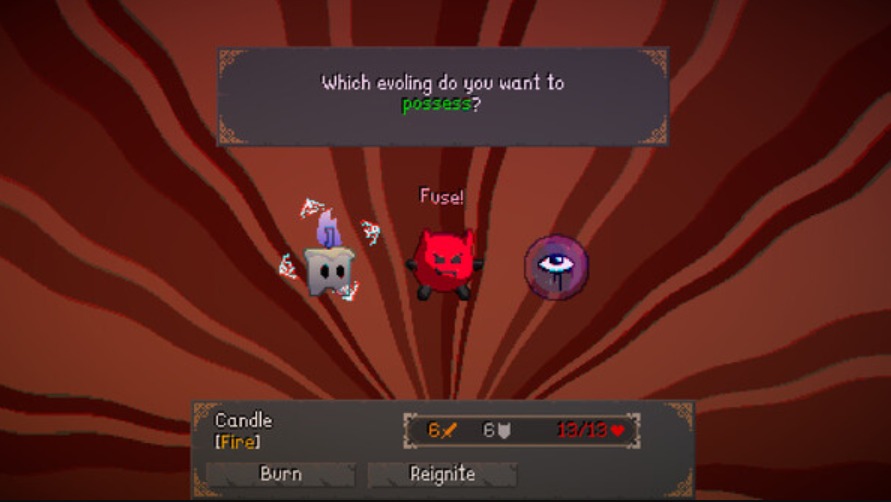 three different creatures available to choose from