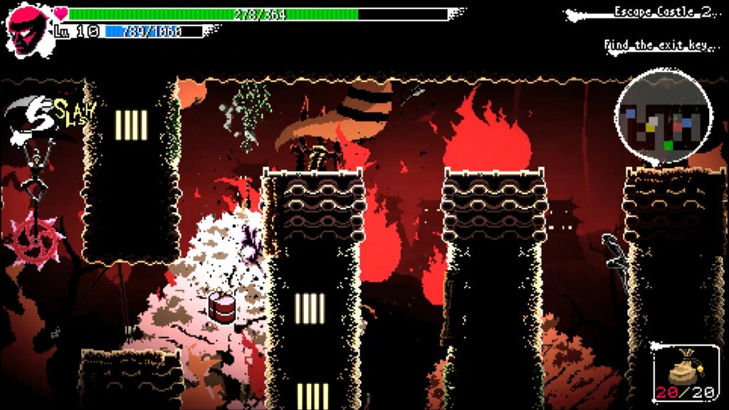 Ninja scaling flaming buildings