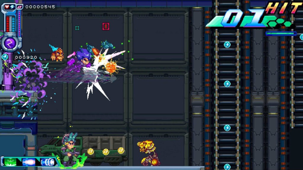 Kei dashing through enemies
