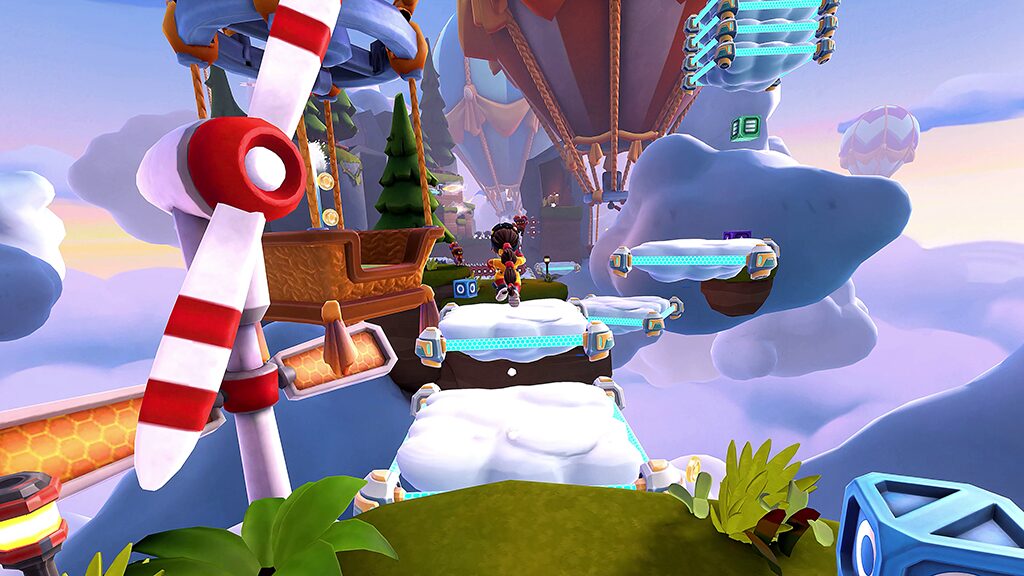 Even the softest clouds make for some fun platforming