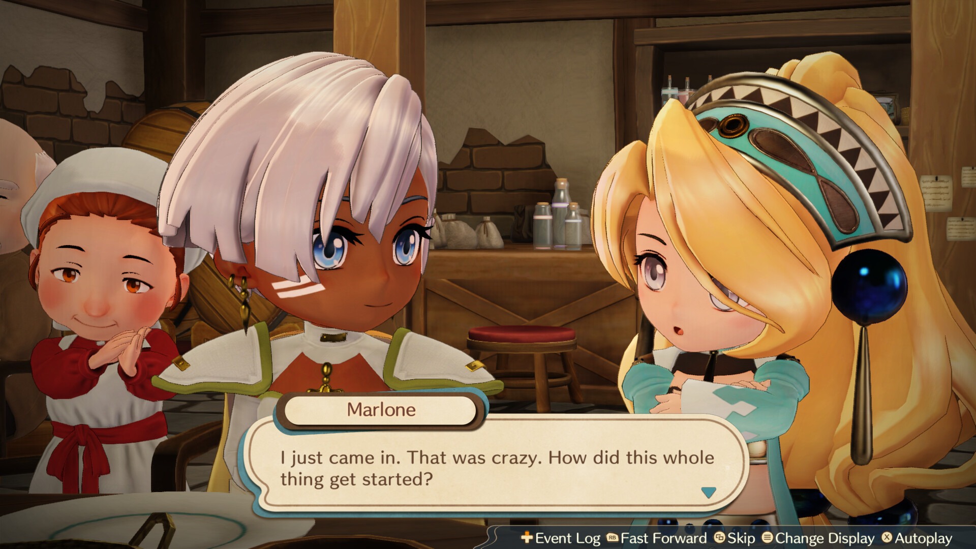 marie talking to marlone