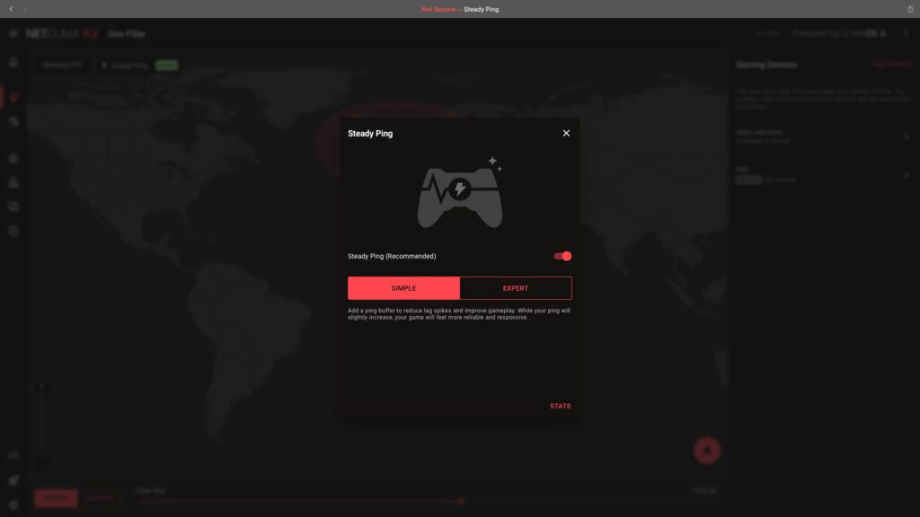 netduma r3 steady ping feature