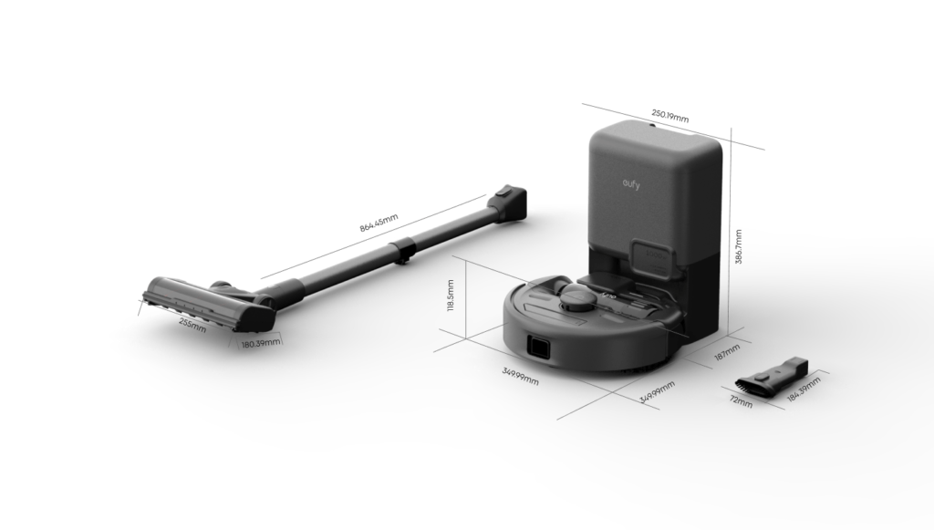 eufy Robot Vacuum 3-in-1 E20 dimensions