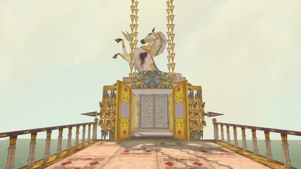 spike wheel with a horse on it