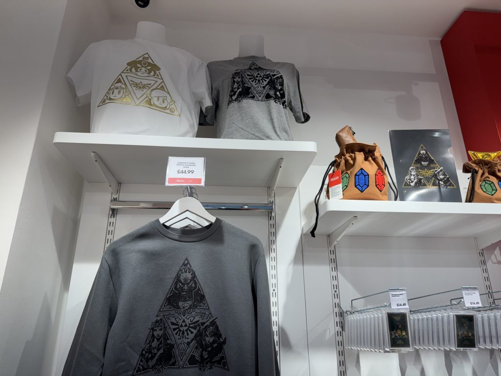 Zelda sweats and bags