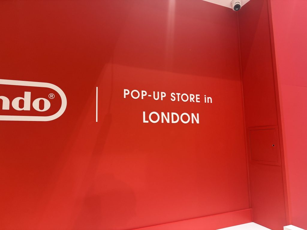 Pop-Up Store in London signage