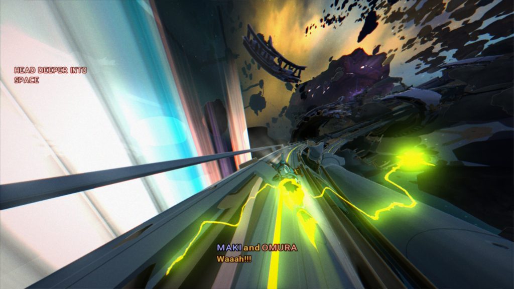Speeding along the hyper route.