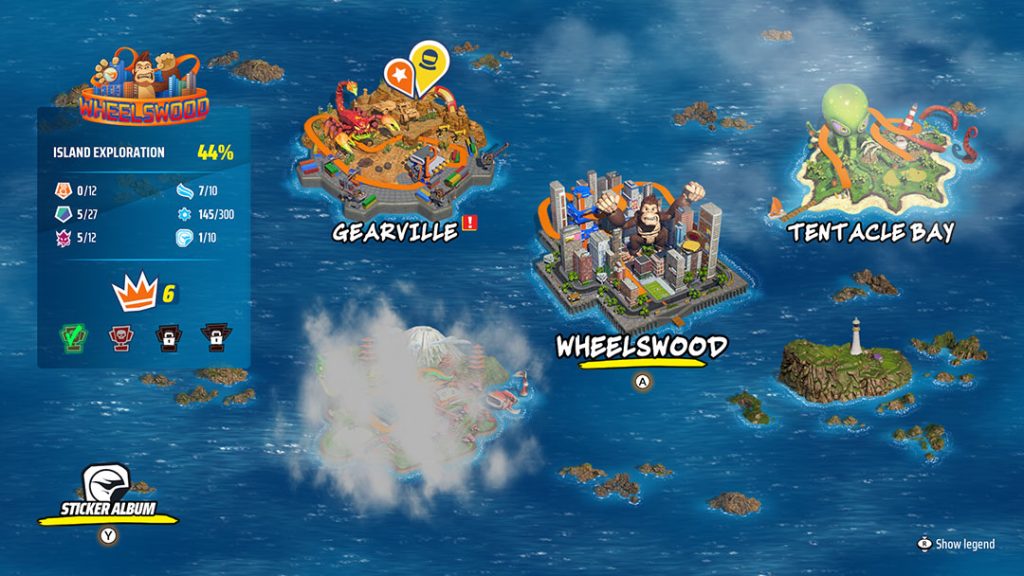 The island map