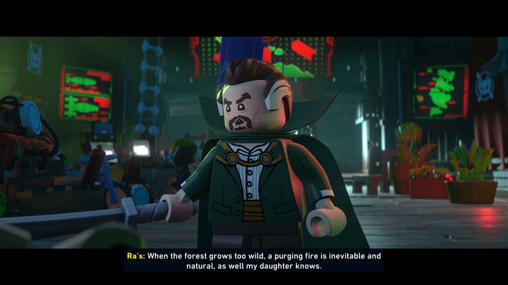 RA'S reveals to Batman that Talia is his daughter.